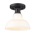 Carver Outdoor (Damp) Flush Mount Ceiling Light by Golden