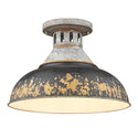 Kinsley Outdoor (Damp) Semi Flush Mount Light by Golden