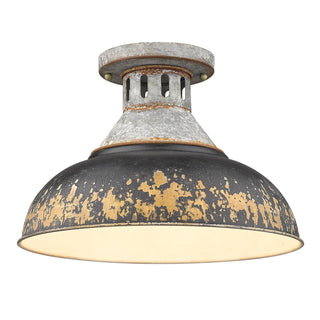 Kinsley Outdoor (Damp) Semi Flush Mount Light by Golden