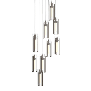 Buy bronze-with-clear-glass-zm-glass-and-clear-shade Exos Glass Pendant by Hubbardton Forge