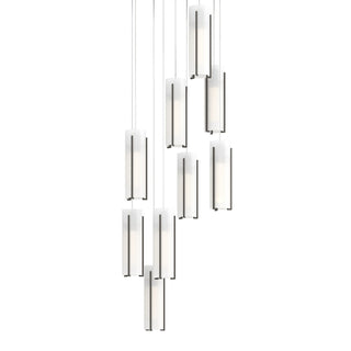 Buy dark-smoke-with-opal-glass-gg-glass-and-white-shade Exos Glass Pendant by Hubbardton Forge