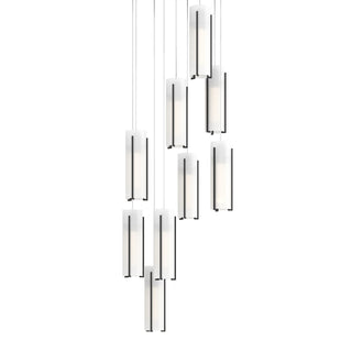 Buy black-with-opal-glass-gg-glass-and-white-shade Exos Glass Pendant by Hubbardton Forge