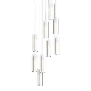 Buy vintage-platinum-with-opal-glass-gg-glass-and-white-shade Exos Glass Pendant by Hubbardton Forge