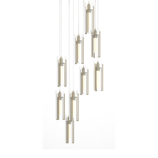 Buy modern-brass-with-clear-glass-zm-glass-and-clear-shade Exos Glass Pendant by Hubbardton Forge