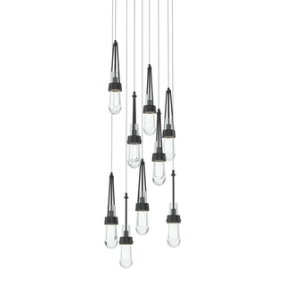 Buy black-with-clear-glass-zm-glass-and-clear-shade Link Pendant by Hubbardton Forge