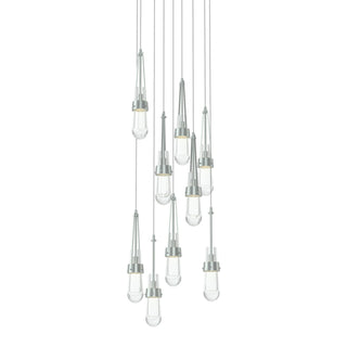 Buy vintage-platinum-with-clear-glass-zm-glass-and-clear-shade Link Pendant by Hubbardton Forge