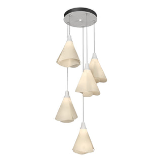 Buy white-with-spun-frost-sh-glass-and-white-shade Mobius Pendant by Hubbardton Forge
