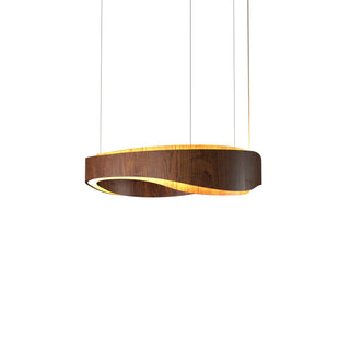 Buy imbuia-and-amber-brown-shade Horizon Outdoor (Damp) Pendant by Accord Lighting