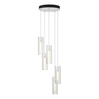Buy white-with-clear-glass-zm-glass-and-clear-shade Exos Glass Pendant by Hubbardton Forge