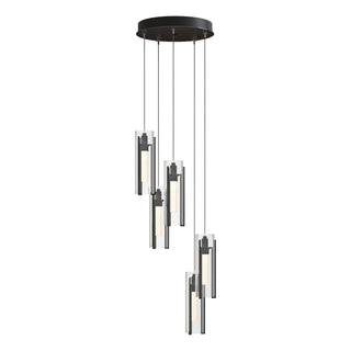 Buy ink-with-clear-glass-zm-glass-and-clear-shade Exos Glass Pendant by Hubbardton Forge