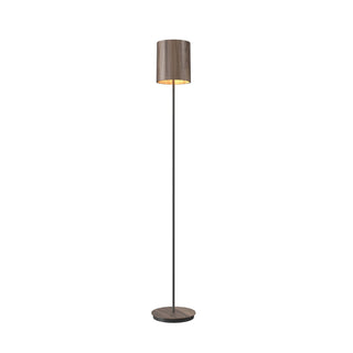Buy american-walnut Cylindrical Outdoor (Damp) Floor Lamp by Accord Lighting