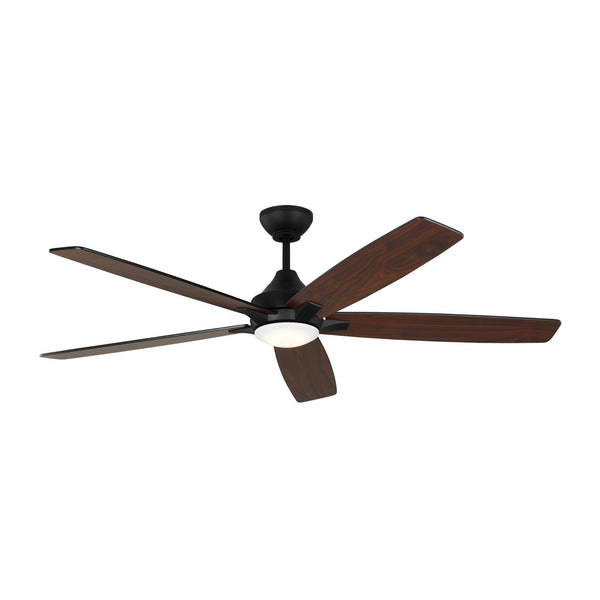 5-Blades Lowden Outdoor (Damp) Ceiling Fan with Light by Generation Lighting