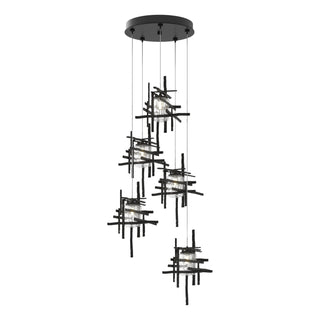 Buy ink-with-seeded-clear-glass-ii-glass-and-clear-seedy-shade Tura Pendant by Hubbardton Forge