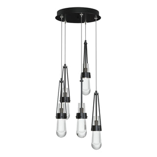 Buy ink-with-clear-glass-zm-glass-and-clear-shade Link Pendant by Hubbardton Forge
