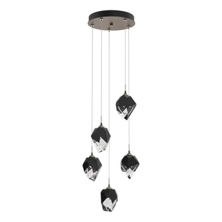 Buy bronze-with-black-crystal-bp-glass-and-black-shade Chrysalis Pendant by Hubbardton Forge