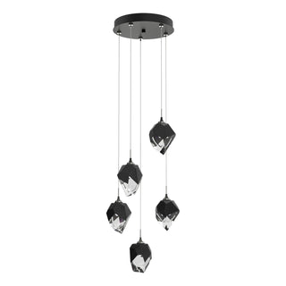 Buy ink-with-black-crystal-bp-glass-and-black-shade Chrysalis Pendant by Hubbardton Forge
