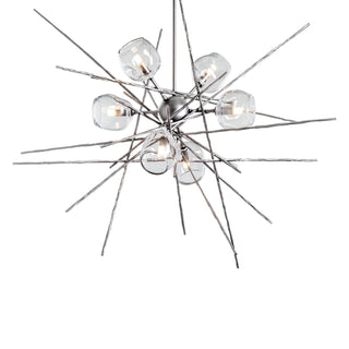 Buy sterling-with-clear-glass-zm-glass-and-clear-shade Griffin Pendant by Hubbardton Forge