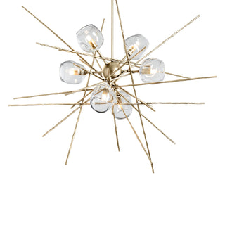 Buy modern-brass-with-clear-glass-zm-glass-and-clear-shade Griffin Pendant by Hubbardton Forge
