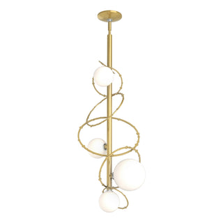 Buy modern-brass-with-opal-glass-gg-glass-and-white-shade Olympus Pendant by Hubbardton Forge
