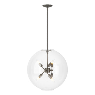 Buy dark-smoke-with-clear-glass-zm-glass-and-clear-shade Sfera Pendant by Hubbardton Forge