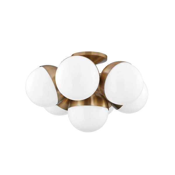 Cupertino Outdoor (Damp) Semi-Flush Mount Ceiling Light by Troy Lighting