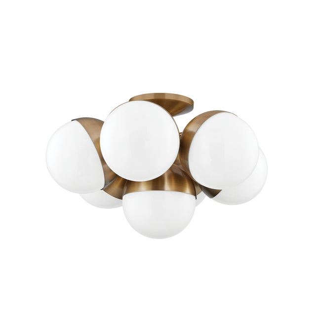 Cupertino Outdoor (Damp) Semi-Flush Mount Ceiling Light by Troy Lighting