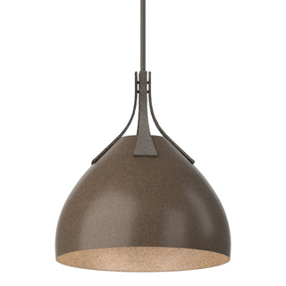 Buy dark-smoke-and-amber-brown-shade Summit Pendant by Hubbardton Forge