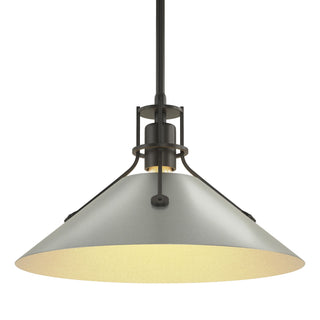 Buy black-and-silver-gray-shade Henry Pendant by Hubbardton Forge