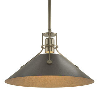 Buy soft-gold-and-brass-gold-shade Henry Pendant by Hubbardton Forge