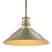 Modern Brass and Beige/Tan Shade