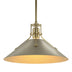 Modern Brass and Beige/Tan Shade