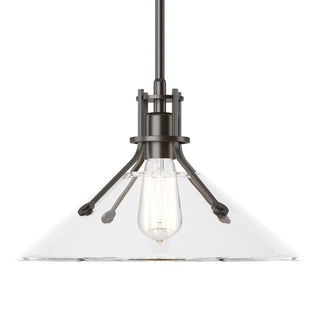 Buy oil-rubbed-bronze-with-clear-glass-zm-glass-and-clear-shade Henry Pendant by Hubbardton Forge