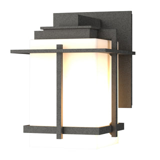 Buy coastal-natural-iron-with-opal-glass-gg-glass-and-white-shade Tourou Wall Lantern by Hubbardton Forge