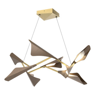 Buy modern-brass Plume Pendant by Hubbardton Forge