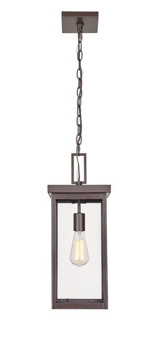 Buy powder-coated-bronze-with-clear-glass-and-clear-shade Barkeley Outdoor (Damp) Hanging Lantern by Millennium