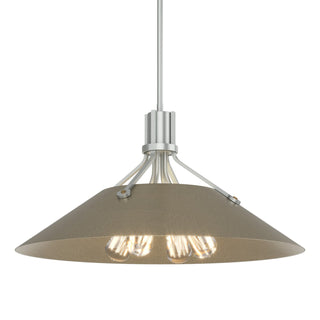 Buy vintage-platinum-and-brass-gold-shade Henry Pendant by Hubbardton Forge