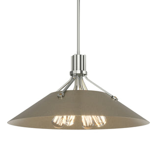 Buy sterling-and-brass-gold-shade Henry Pendant by Hubbardton Forge