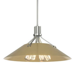 Buy sterling-and-gold-shade Henry Pendant by Hubbardton Forge