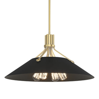 Buy modern-brass-and-black-shade Henry Pendant by Hubbardton Forge