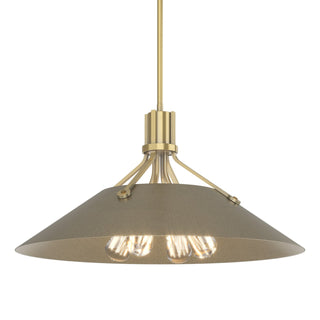 Buy modern-brass-and-brass-gold-shade Henry Pendant by Hubbardton Forge