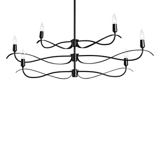 Buy black Willow Chandelier by Hubbardton Forge