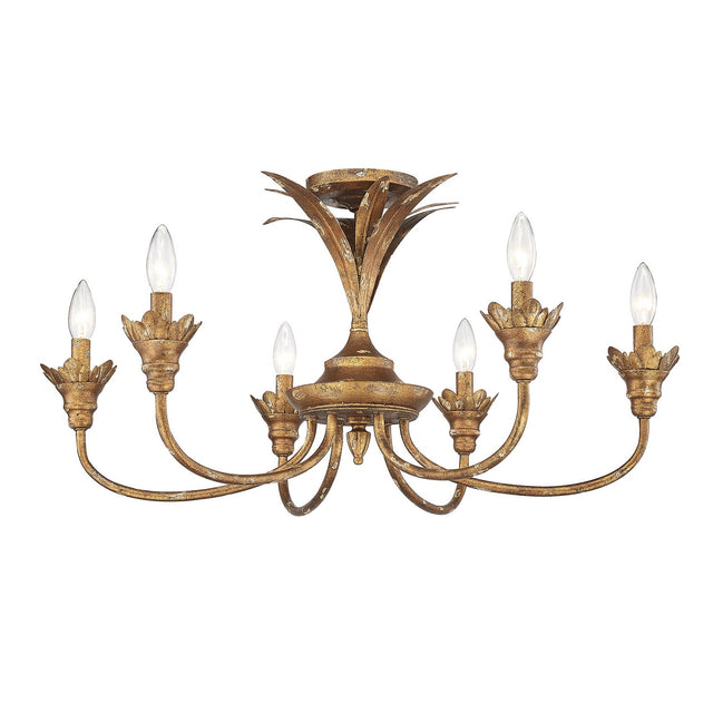 Lillianne Semi-Flush Mount Ceiling Light by Golden