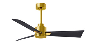 Buy brushed-brass-finish-with-matte-black-blades 3-Blades Alessandra Matthews Fan Company by Matthews Fan Company