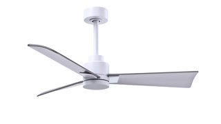 Buy matte-white-finish-with-brushed-nickel-blades 3-Blades Alessandra Matthews Fan Company by Matthews Fan Company