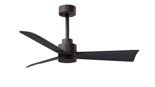 Buy textured-bronze-finish-with-matte-black-blades Alessandra Ceiling Fan by Matthews Fan Company