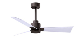 Buy textured-bronze-finish-with-matte-white-blades Alessandra Ceiling Fan by Matthews Fan Company