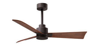 Buy textured-bronze-finish-with-walnut-tone-blades Alessandra Ceiling Fan by Matthews Fan Company