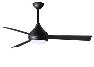 Buy matte-black-finish-with-matte-black-blades Donaire Ceiling Fan by Matthews Fan Company