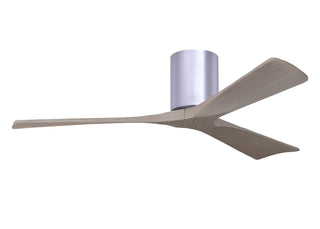 Buy brushed-nickel-finish-with-gray-ash-tone-blades Irene-H Hugger Ceiling Fan by Matthews Fan Company
