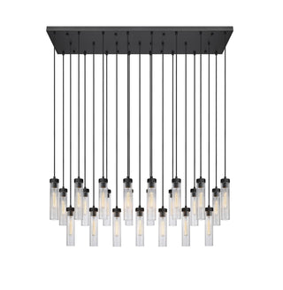 Buy matte-black-with-clear-glass Beau Chandelier by Z-Lite